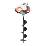 LNINNERY Tarière à essence avec 3 embouts de forage 52 cc 2 temps pour jardin et glace