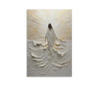 LNJNBOTK Lot de 2 posters Jésus Walking on Water - Peinture décorative sur toile - Art mural - Pour salon, chambre à coucher - 20 x 30 cm