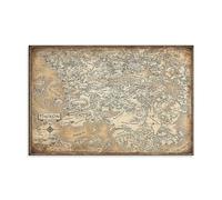 LNLEXTAR Faerun-Dungeons et Dragons World Map Poster Peinture décorative sur toile Art mural pour salon, chambre à coucher, art mural, impression photo, décoration moderne, pour salle familiale, 50 x