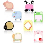 Lnngub Lot de 160 feuilles de notes autocollantes mignonnes - Avec motifs d'animaux de dessin animé - Pour enfants - Pour scrapbooking, blocs-notes, cadeaux pour enfants (8 styles)