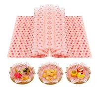 Lnngub Lot de 50 feuilles de papier ciré alimentaire - 25 x 21,5 cm - Papier sulfurisé résistant à la graisse - Papier d'emballage alimentaire pour pizzas, hamburgers, saucisses, frites, sandwichs