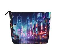 LNNIUK Hacker era - Trousse de maquillage avec fermeture éclair - Grande trousse de voyage en toile, noir, One Size