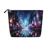 LNNIUK Hacker era - Trousse de maquillage avec fermeture éclair - Grande trousse de voyage en toile, noir, One Size