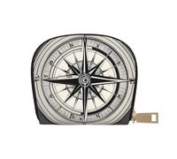 LNNIUK Law of the Compass Navigation 1 print Wallet Credit Card Holder Business Card Case for Men Women Compact Size for Adults, blanc, One Size