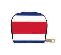 LNNIUK Portefeuille imprimé drapeau du Costa Rica pour cartes de crédit et cartes de visite pour homme et femme, taille compacte pour adultes, blanc, One Size