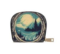 LNNIUK Portefeuille imprimé « Not All Who Wander Are Lost » pour cartes de crédit et cartes de visite pour homme et femme, taille compacte pour adultes, blanc, One Size