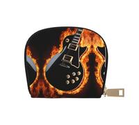 LNNIUK Portefeuille pour cartes de crédit et cartes de visite imprimé guitare électrique pour homme et femme, taille compacte pour adultes, blanc, One Size