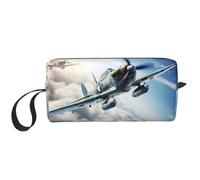 LNNIUK Trousse de toilette de voyage avec fermeture éclair Motif avion de la Seconde Guerre mondiale