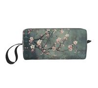 LNNIUK Trousse de toilette de voyage avec fermeture éclair Motif fleurs de cerisier japonaises