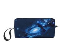 LNNIUK Trousse de toilette de voyage avec fermeture éclair Motif galaxie bleue