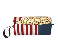 LNNIUK Trousse de toilette de voyage avec imprimé pop-corn - Trousse de maquillage de voyage - Sacs de maquillage avec fermeture éclair