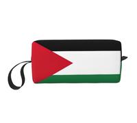 LNNIUK Trousse de toilette de voyage imprimée drapeau palestinien, trousse de maquillage, sacs cosmétiques de voyage, sacs de maquillage avec fermeture éclair