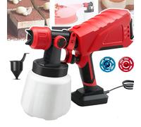 LNNLOO Velours 600 W pour Gâteau(avec 2 Buses), 3 Modes De Pulvérisation, Débit Réglable/Gain De Temps, Matériaux Amovibles/faciles À Nettoyer, pour La Décoration De Gâteaux,Red