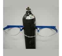 LNNNW Oxygen Cylinder Rack Wall Mounted Oxygen Tank Storage Rack, Tank Carrier Holder with Safety Chain Support mural pour cylindre(L95cm(37 3/8"))