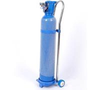 LNNNW Support fixe for bouteilles de gaz en acier inoxydable de 10, 15 ou 20 L avec roulettes, chariot portable for bouteilles domestiques et industrielles Support mural pour cylindre(20L - 43.3 inch)