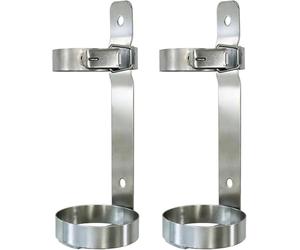 LNNNW Support for bouteilles d'oxygène, support de bouteille en acier inoxydable, étagère fixe for extincteur/nitreux for véhicules d'urgence Support mural pour cylindre