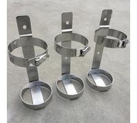 LNNNW Support mural for bouteilles de gaz médical en acier inoxydable, support de stockage for réservoirs d'oxygène for azote, argon et hélium Support mural pour cylindre(3pack,Dia 11.5cm (4 1/2in))