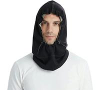 LNNNW Tissu Faraday Casque de protection EMF, capuchon de protection EMF en tissu argenté, taille réglable, confortable et respirant pour les projets DIY(Black)