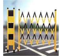 LNNW Barricades rétractables Barricade mobile rétractable, barricade flexible de contrôle des foules, clôture antirouille avec poulies (jaune noir) Pour les allées, les routes(Red White,1.2*5m)