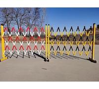 LNNW Barricades rétractables Barricade rétractable (avec roulettes) Allée rétractable flexible Barrière de sécurité Barricade de garde-corps de circulation Pour les allées, les routes(Rosso,1.2*6m)