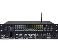 LNNW égaliseur graphique Processeur audio anti-hurlement, entrée microphone fibre optique USB MP3 Bluetooth, avec écran LCD, for karaoké à domicile