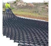 LNNW Grille de gravier de 5,1 cm d'épaisseur pour allées et pelouses - Grilles de stabilisation robustes avec trous de drainage de l'eau de pluie pour jardins, pentes et allées