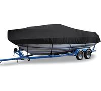 LNNW Housse de bateau 210D étanche for bateaux à basse, trimarans à coque en V, noire, 14-16 pieds: 530x290cm, toile robuste Taud de bateau pour coque en V, tri-coque, Runabou ( Color : Grigio , Size