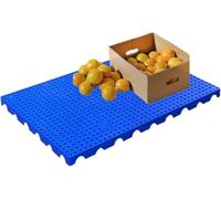 LNNW Palettes en plastique, tapis de compartiment de stockage, ensembles d'étagères de supermarché robustes, tapis de compartiment en plastique pour Entrepôt, Rangement, Etagère, Exterieur(50x50x3cm)