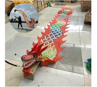 LNNW Ruban de Danse du Dragon Dragon Chinois Ruban rotatif fluide en soie de Dragon, ruban de danse du dragon chinois, équipement d'événement de célébration de fête de Festival ( Color : 6m/20ft Red )