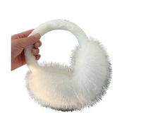 LNNXSZ Cache Oreille Cache-oreilles en daim et peluche for femmes, doux, épais, mignon et tendance(White)