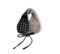 LNNXSZ Cache Oreille Cache-oreilles rétro chauds et polyvalents for l'automne et l'hiver, offrant une protection contre le froid et le gel.(GREY)