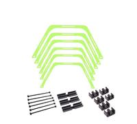 LNNXSZ Cercles d'agilité 6Pcs Training Rings Agility Football Ring Equipment Folded Hexagon Soccer Footwork Ladder Exercising(B-6Pcs Green)