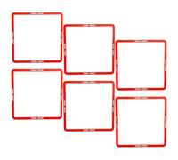 LNNXSZ Cercles d'agilité Lot de 6 Anneaux d'agilité for entraînement de Football, cônes carrés, équipement d'entraînement de Football