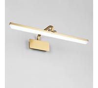 LNOPRPYS 60CM, LED Lampe Bronze pour Mirior Eclairage de Salle de Bain Applique Mural Moderne Miroir-Avant Garde-Robe Tableaux Luminaire Intérieur Couloir Hôtel Balcon Coifeuse IP44 Blanc Chaud