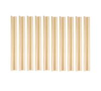 LNQ LUNIQI Lot de 10 supports de dominos en bois, plateau de 19 cm, accessoires de jeu, pour train, mexicain, carrelage de mahjong, couleur bois clair