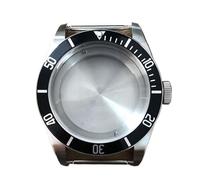 LNQKJXIIA Boîtier de Montre en Acier Inoxydable brossé 316L de 41 mm avec Saphir, Compatible avec Le Mouvement mécanique ETA2824