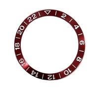 LNQKJXIIA Lunette de Montre en Aluminium 38 mm, Police GMT2-22, diamètre extérieur 38 mm, diamètre intérieur 30,5 mm, for boîtier 40 mm, Accessoires de Montre(14 UK)