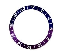 LNQKJXIIA Lunette de Montre en Aluminium 38 mm, Police GMT2-22, diamètre extérieur 38 mm, diamètre intérieur 30,5 mm, for boîtier 40 mm, Accessoires de Montre(5 UK)