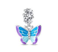 LNQOBU Charm Colgante Camaleón,Charms Phosphorescent,Animaux Perles Charms,Argent Sterling 925 Compatible pour Européen Bracelets Collier