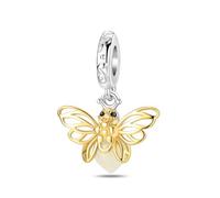 LNQOBU Charm Colgante Camaleón,Charms Phosphorescent,Animaux Perles Charms,Argent Sterling 925 Compatible pour Européen Bracelets Collier