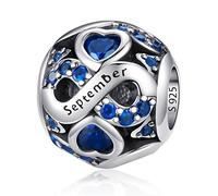 LNQOBU Charme de Naissance pour Bracelets Charms de Perles en Argent Sterling 925 charmes de pour Bracelets et Colliers