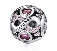 LNQOBU Charmes de Naissance pour Bracelets Charms de Perles en Argent Sterling 925 charmes de pour Bracelets et Colliers