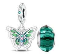 LNQOBU Charms Animaux Argent Sterling 925,Glow in the dark Charm,avec 5A Zircone Compatible pour Pandora Bracelets & Européen Colliers