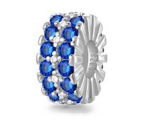 LNQOBU Clip Spacer Charm pour Bracelet Argent Sterling 925 Pavé de Zircone Cubique Clip Lock Spacer Stopper Charms Bead