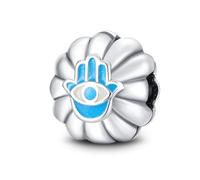 LNQOBU Clip/Stopper Charms pour Bracelet 925 Argent Sterling Pave Cubic Zirconia Charm Bead Star Moon Charme Bleu Papillon Charm Bijoux pour Femme