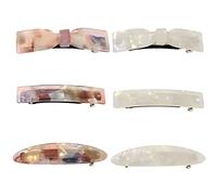 Lnrueg Ensemble d'accessoires pour cheveux classiques et épais en celluloïd, léger, décoratif, brillant, tendance, mignonne, pour fille