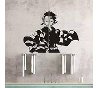 LNSIN Autocollant mural en vinyle pour voiture Motif Demon Slayer 58 x 64 cm