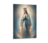 LNSIZH Poster religieux Vierge Marie Pure Love - Impression sur toile - Décoration murale moderne pour chambre à coucher - 30 x 45 cm