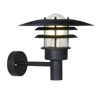 LØNSTRUP 32 applique murale Acier Galvanisé et Verre Noir E27 - Nordlux 71411003