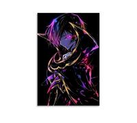 LNSXYSCQ Code Geass Lelouch of The Rebellion Poster sur toile de dessin animé classique Art mural décoratif pour chambre à coucher 60 x 90 cm Sans cadre